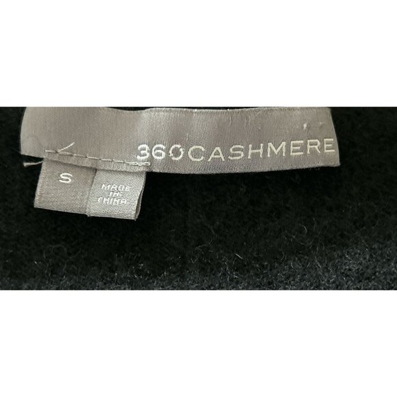 360 Cashmere Dress Black Gray Long Sleeve PulloverCrewneck Size Small - Picture 5 of 9